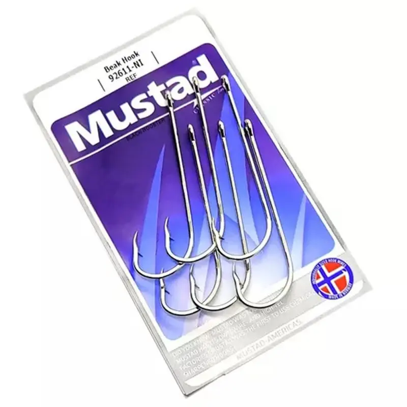 Special Long Shank Beak Hook 92611-NI - Mustad 4/0