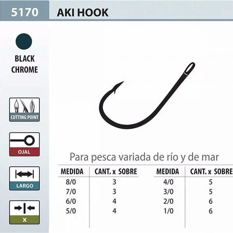 Anzuelos Owner Aki Hook 5170 #2/0