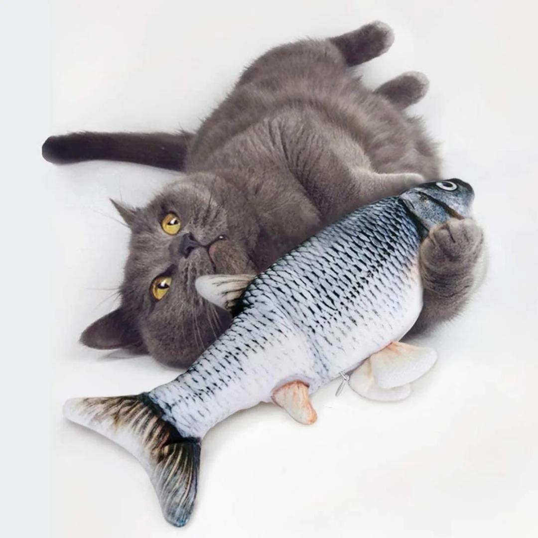 Caña de pescar para gatos: diversión felina garantizada
