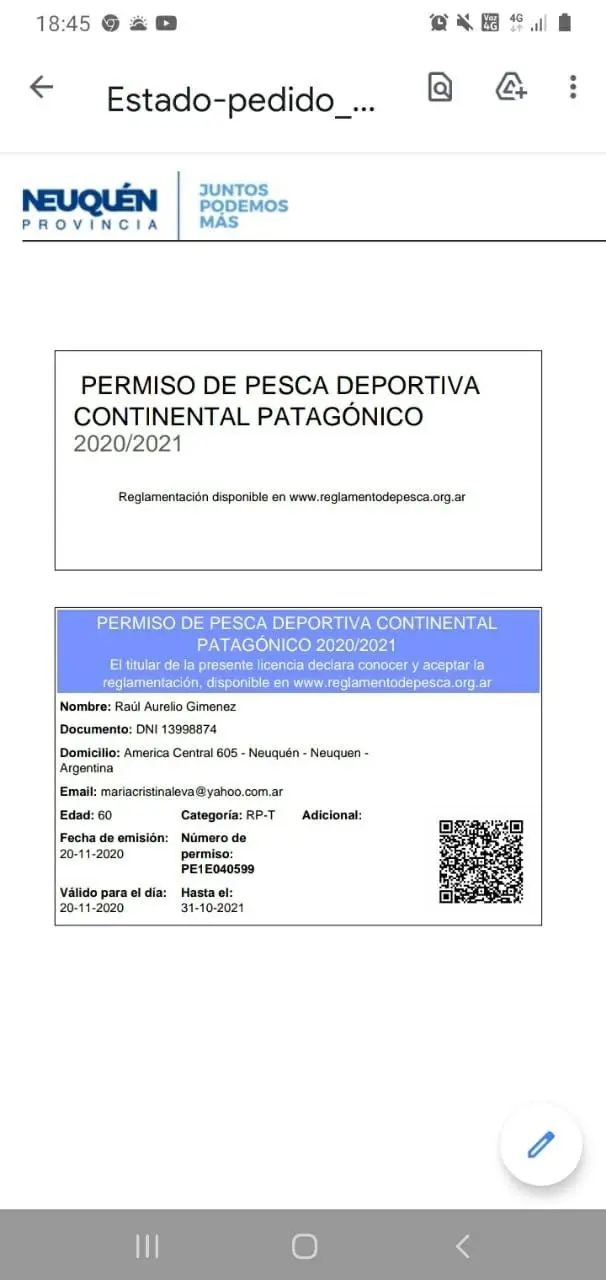 carnet de pesca neuquen - Cuánto está el permiso de pesca en Neuquén