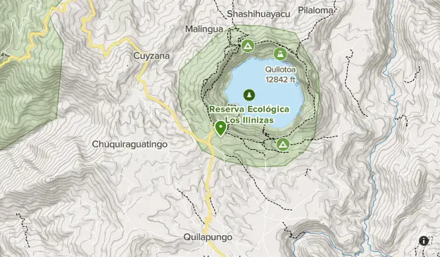 laguna de quilotoa mapa - Cuánto se demora en bajar al Quilotoa