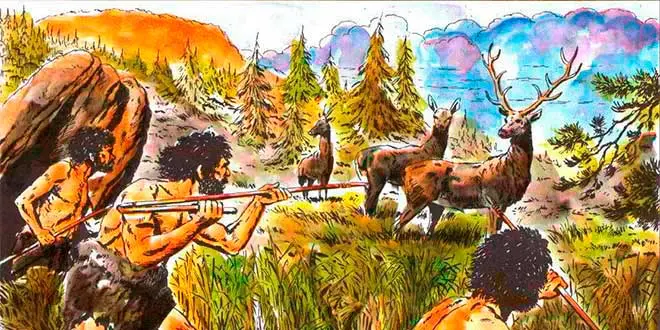 la caza en el paleolitico - Qué cazaban y recolectaban en el Paleolítico