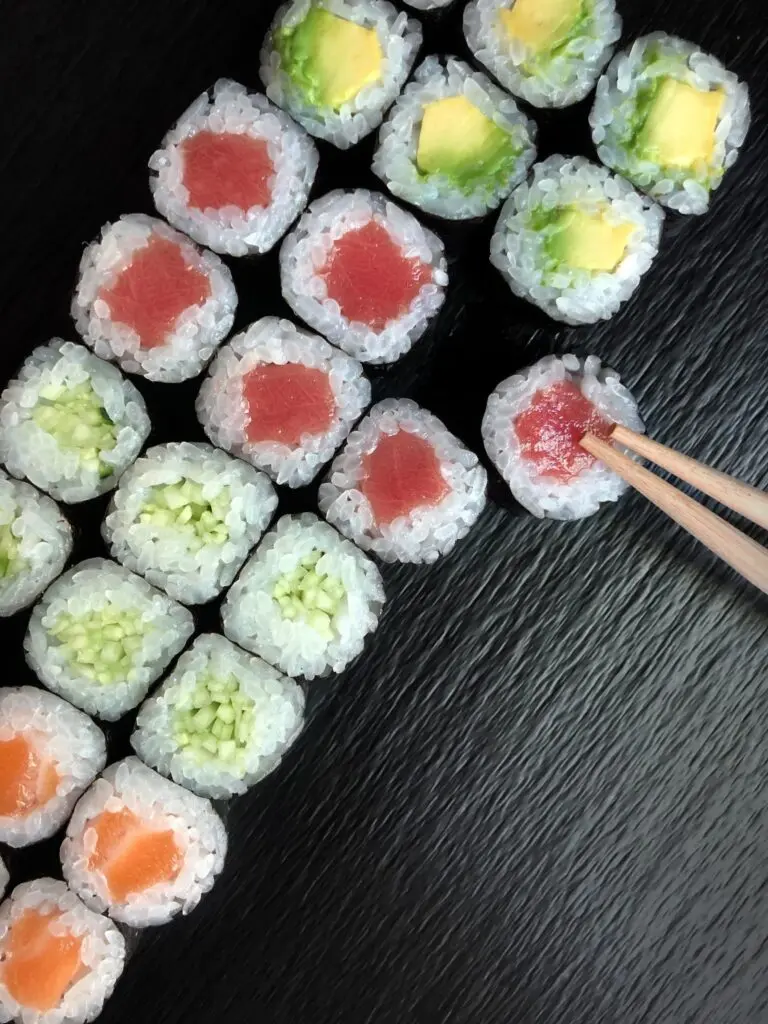 rellenos para sushi sin pescado - Qué lleva dentro el sushi